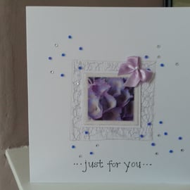 Hydrangea birthday card