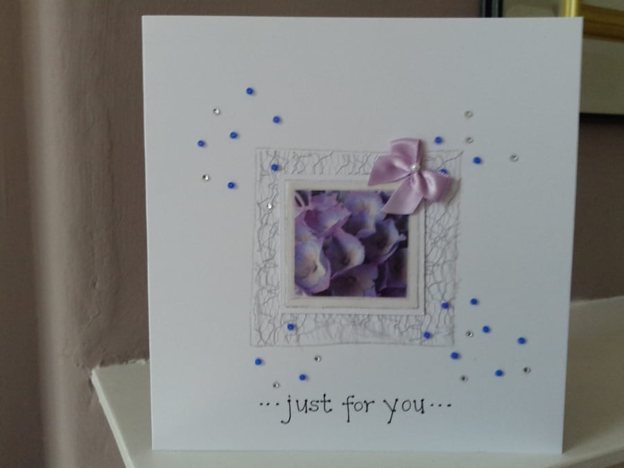 Hydrangea birthday card
