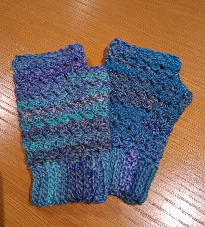 Hand Crocheted Fingerless Gloves