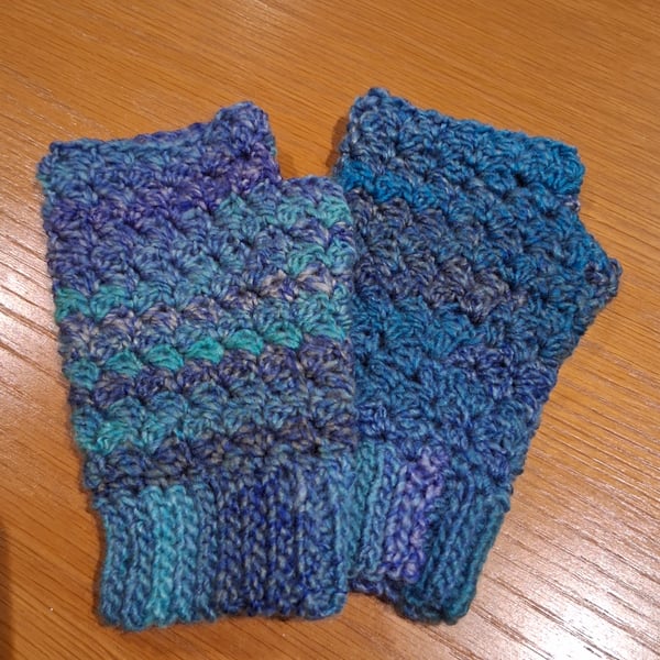 Hand Crocheted Fingerless Gloves