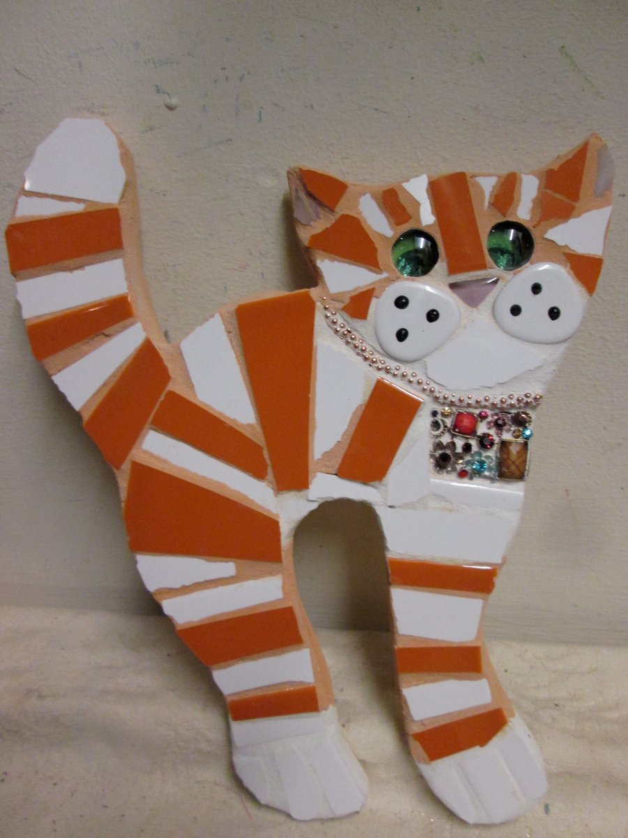 Mosaic Ginger Cat