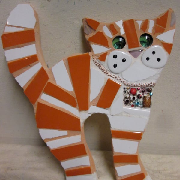 Mosaic Ginger Cat