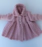 Hand knitted matinee coat in merino wool - Image 1