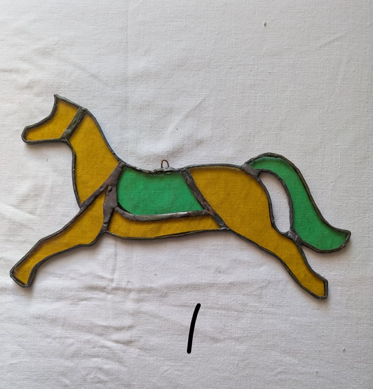 Stained Glass Fairground Horse