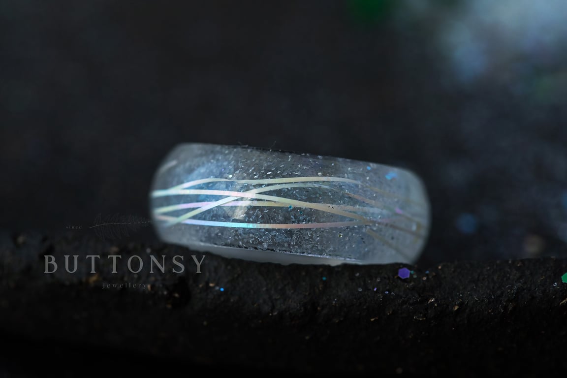 Four Seasons Winter Ring Opal Thread Snow Ring Winter Jewelry Nature Jewellery R