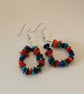 Colourful shell loop earrings - Image 4