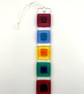 Fused glass block colour suncatcher