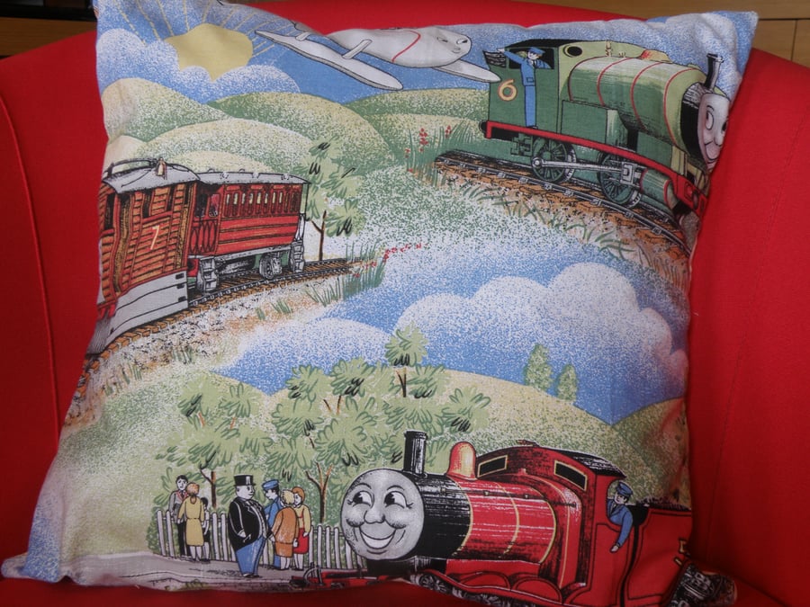 Vintage Thomas the Tank Engine and Friends cushion