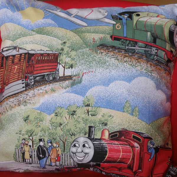 Vintage Thomas the Tank Engine and Friends cushion