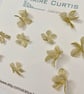 Metallic Silk Organza Gold or Silver Apple Blossom Flowers - Image 2