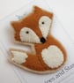 Cute Felt Fox Brooch - Image 1