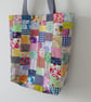 Upcycled Cotton Patchwork Tote Bag - Image 4