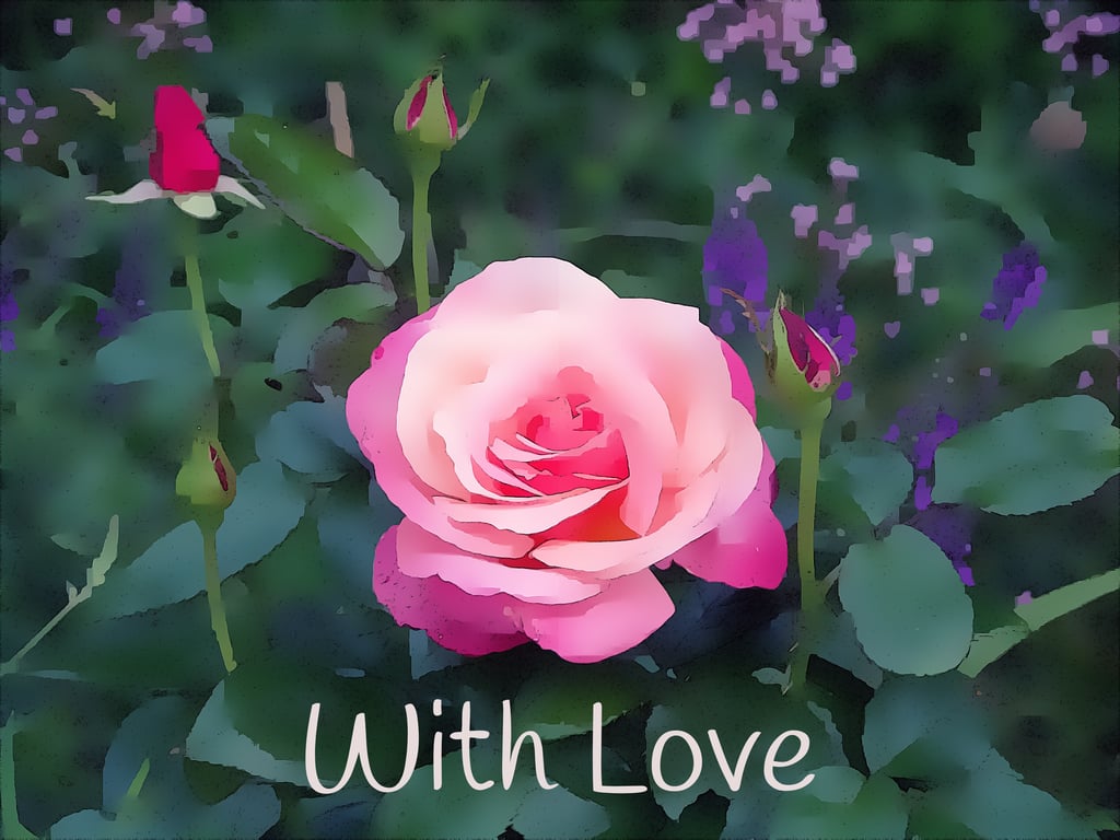 With Love Roses Card 