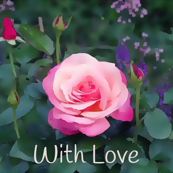 With Love Roses Card 