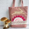 SALE Boho Hare Tote Bag - slight second