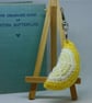 Crochet Lemon slice keyring