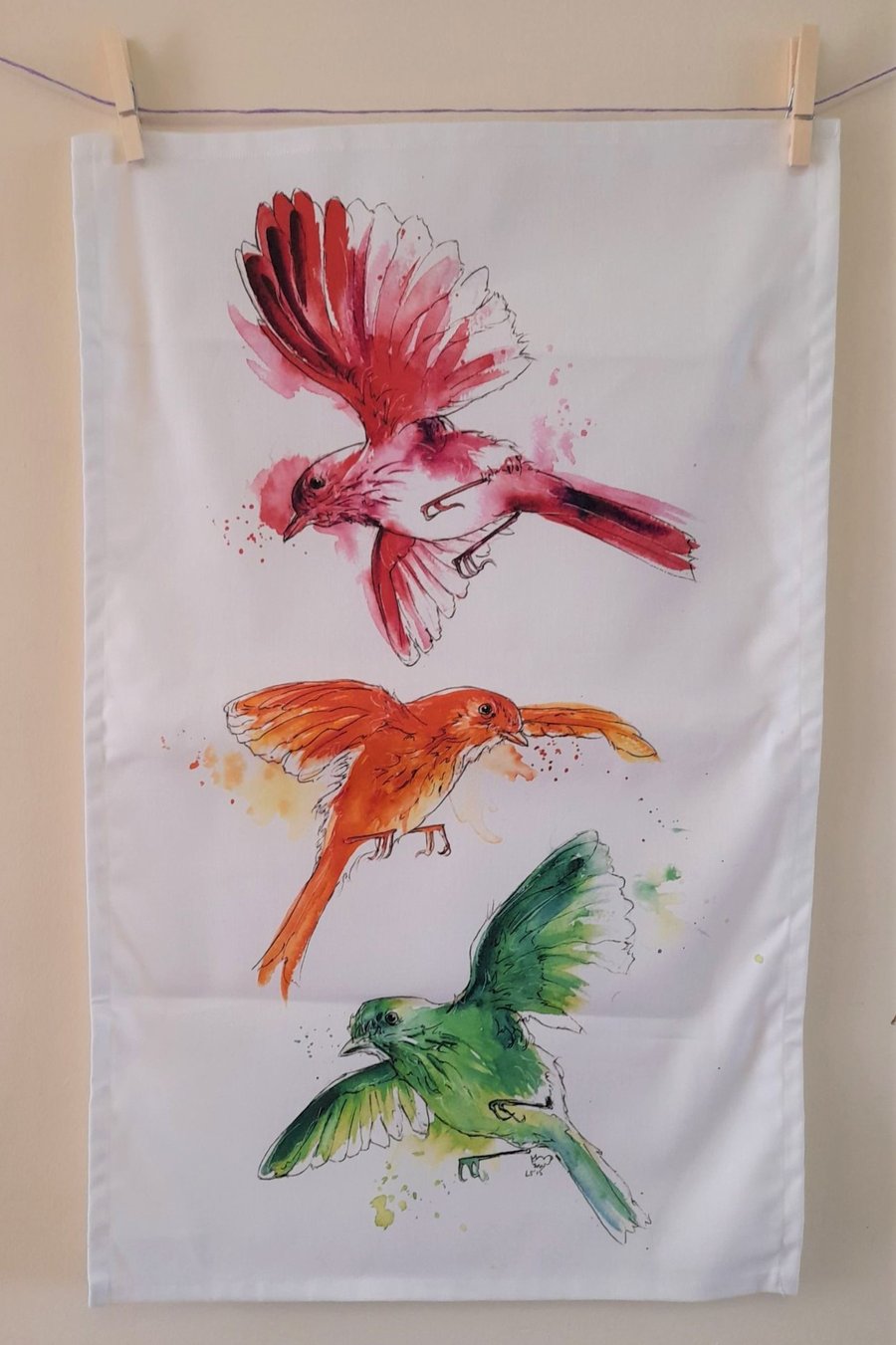 Birds Tea Towel