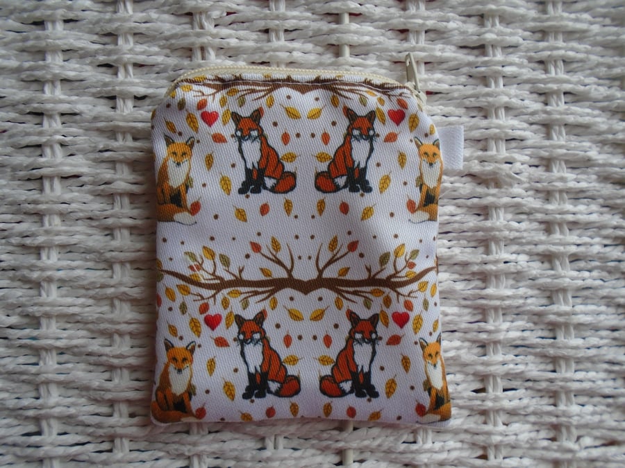 Fox Coin Purse or Card Holder 