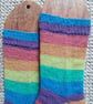 Socks, hand knitted, SMALL, adult size 4-5 - Image 2