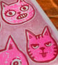 Seven Cats, 2-colour risograph print - Image 2