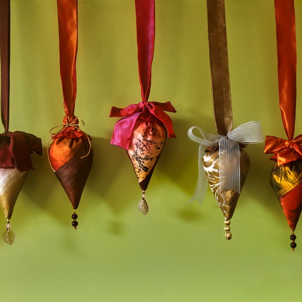 Lavender filled baubles