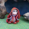 Tiny Gnome Maiden 'Minn' 1.5" OOAK Sculpt by Ann Galvin