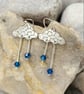 Cloud and raindrop earrings - Image 2