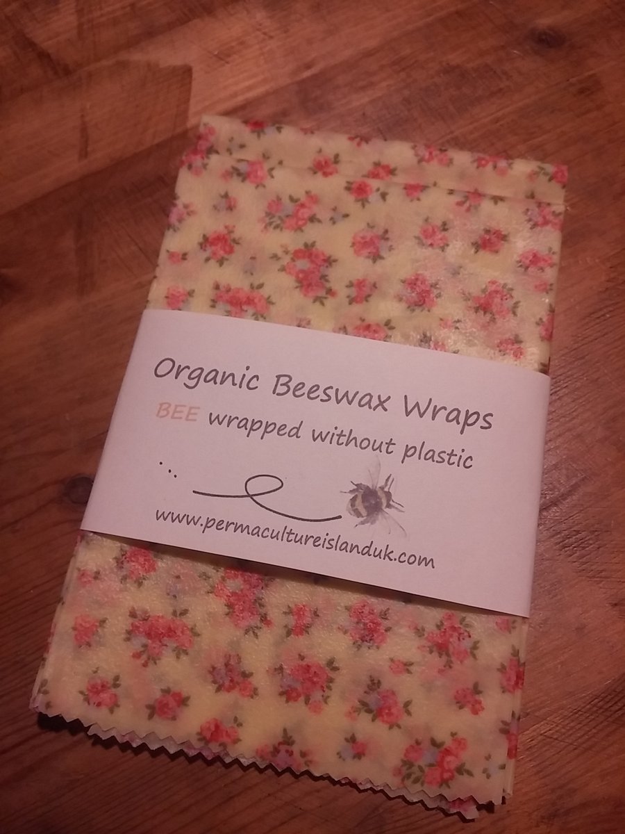 Organic Bees wax sandwich wrap flower Print