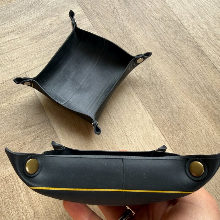 Valet Tray - Storage or Sorting for Small Items - Made from Bicycle Inner Tubes