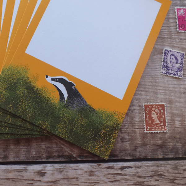 Sunset Badger Gift Notes