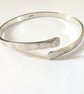 Textured Open Bangle, Sterling Silver - Image 5