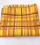Gold and White Basket Weave Pattern Cotton Fat Quarter - Image 2