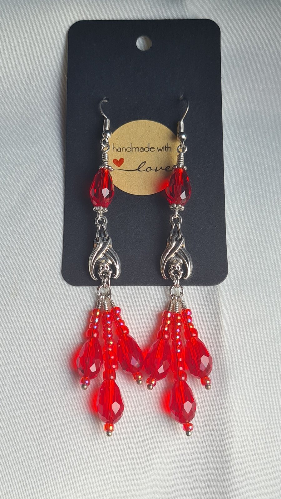 Nocturna Dangly Bat Earrings