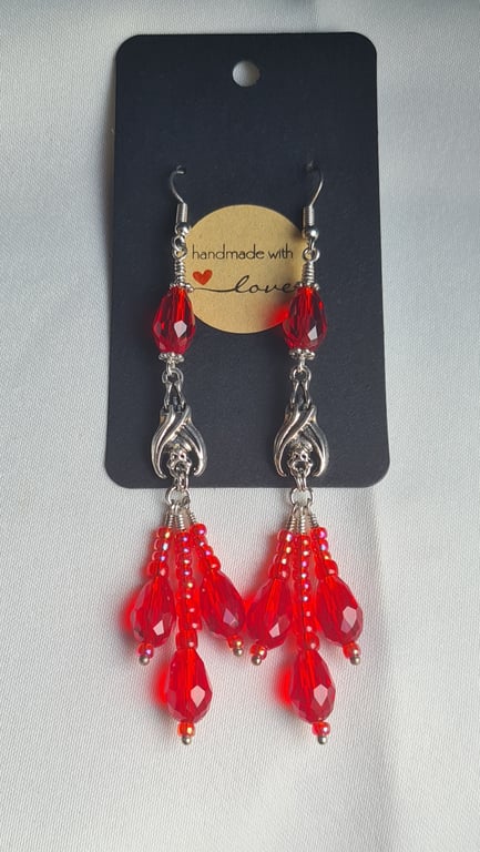 Nocturna Dangly Bat Earrings