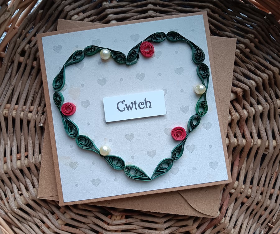 Small Perfectly Imperfect Cwtch Card Size 4" x 4" 