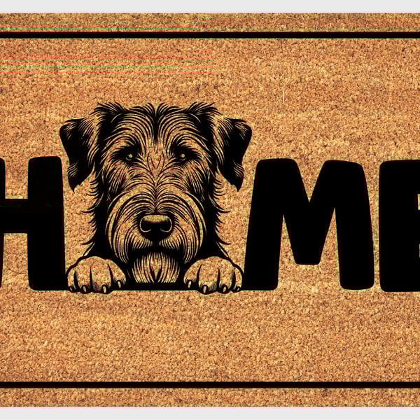 Irish Wolfhound Home Door Mat No.1 - Irish Wolfhound Dog Doormat - 3 Sizes