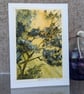 Through The Trees. Blank Card. Original Art. 260197 - Image 5