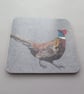 Pheasant coaster, melamine, cork backed - Image 9