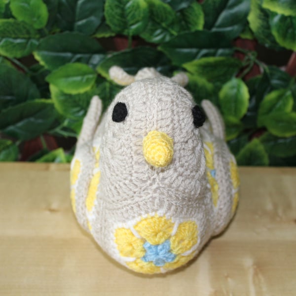 handmade crochet bird