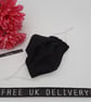 Face mask, small, nose wire,  3 layer,  adjustable in black  - Image 1