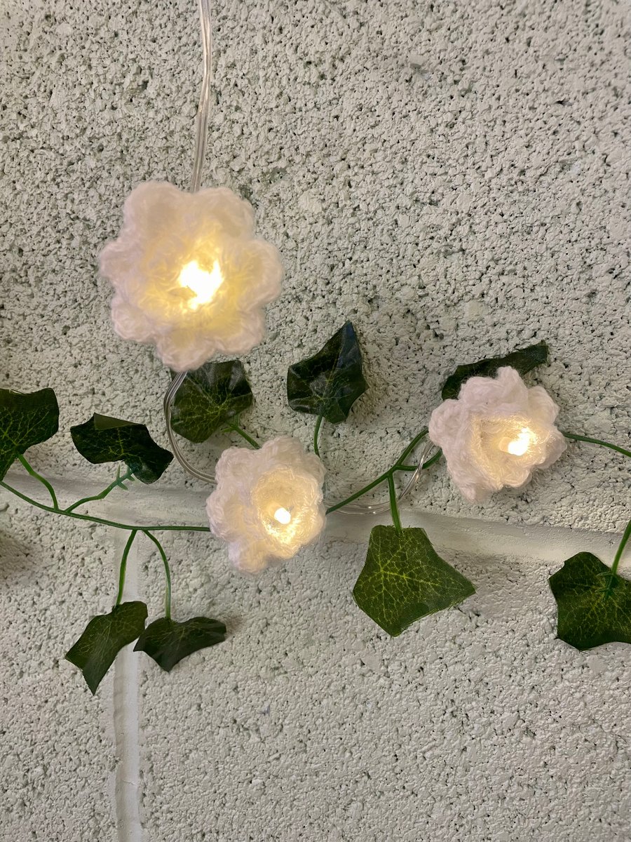 Set of 10 Fairy Light Flowers, Christmas Light Flowers, FREE POSTAGE