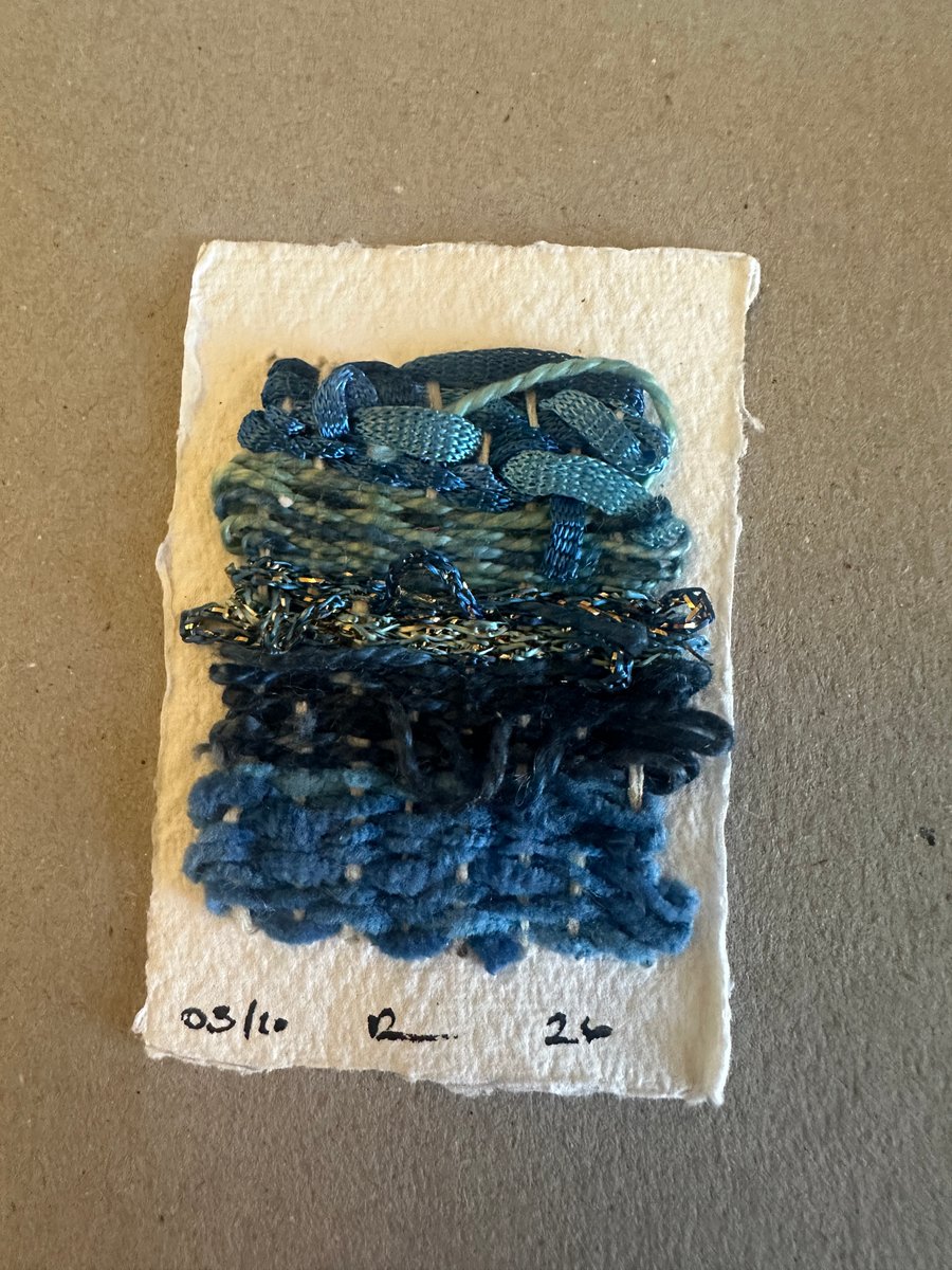 Miniature weaving on paper 3 of 10