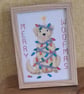 Merry Woofmas – Handmade Framed Dog Christmas Cross Stitch - Image 3
