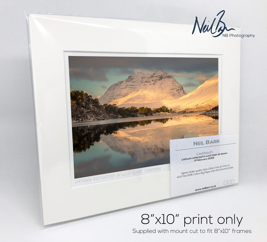 Liathach Torridon & Loch Clair Scotland - A5 (10" x 8") Unframed Print