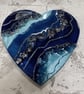 Resin Geode Heart Plaque - made to order - Image 2