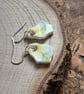 Handmade Earrings, Ceramic, Unique Earrings, Vintage, Eco Friendly Gifts. - Image 1