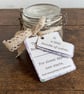 "A Little Bundle of Words" Mini Jar. Mindful Affirmations & Encouragement Gift 