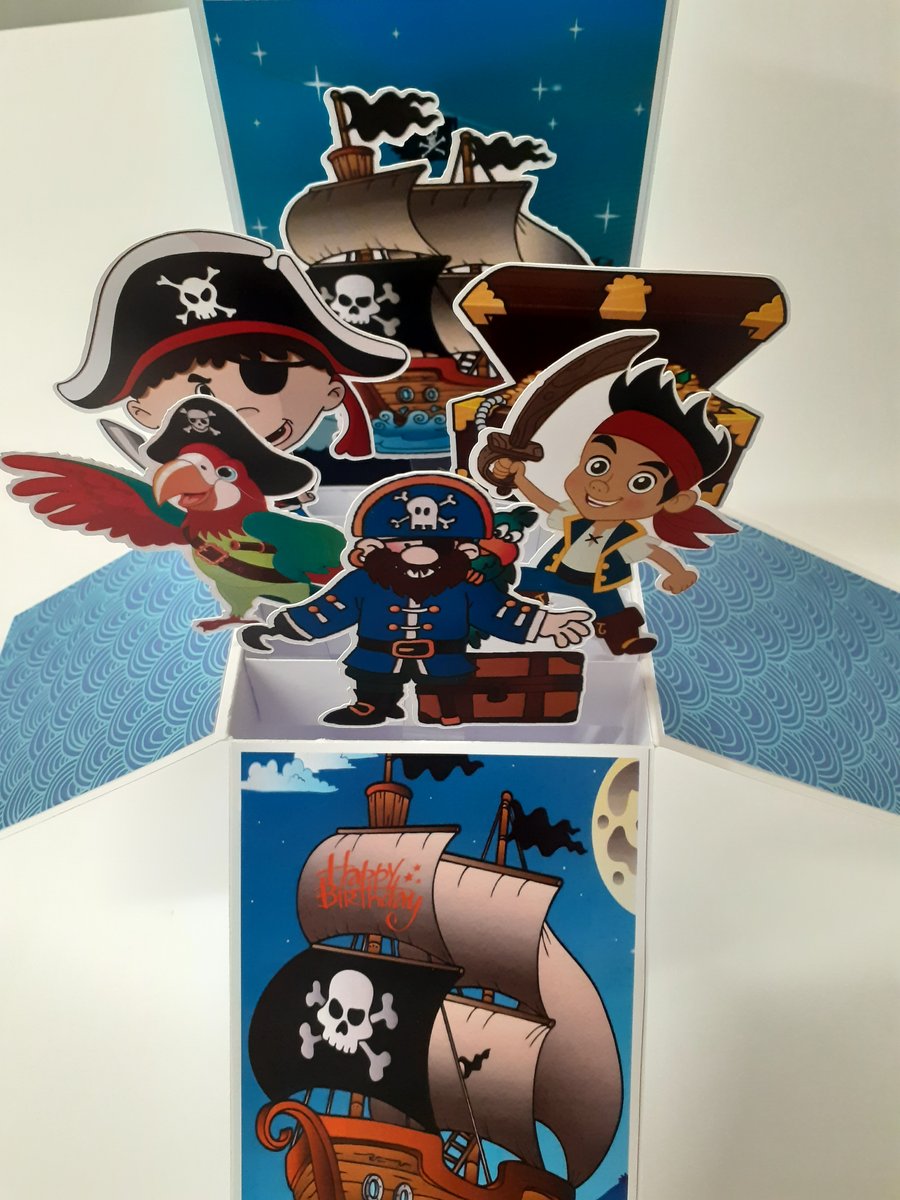 Boys Pirate Birthday Card