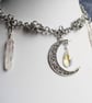 Crescent Moon and Quartz Chainmaille Choker - Image 4
