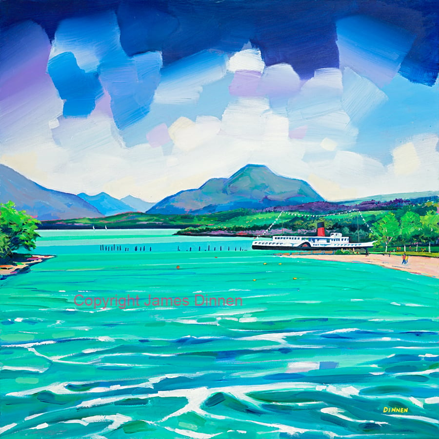 Limited edition giclee print . Lomond Shores ( Free pp UK)